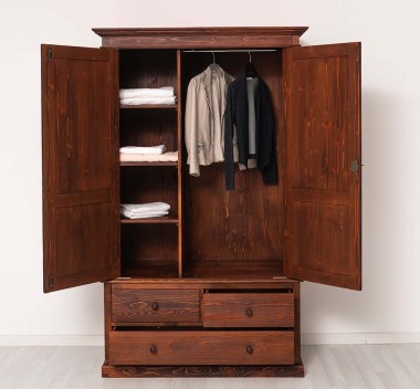 Wardrobe with 2 doors and 3 drawers