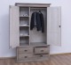 Wardrobe with 2 doors and 3 drawers