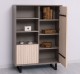 Storage cabinet with 2 doors "Slatted"