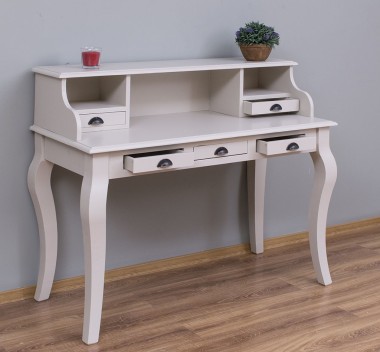 Desk with curved legs