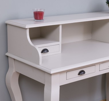 Desk with curved legs