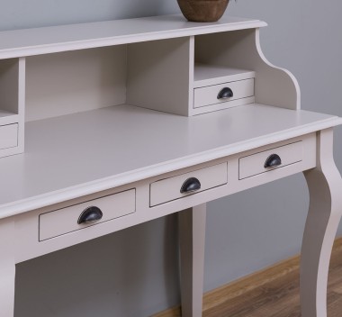 Desk with curved legs