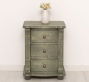 Nightstand With 3 Curved Drawers - Color_P057 - BRUSHED