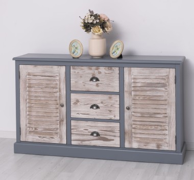 Buffet with 2 doors and 3 drawers, Shutter Collection