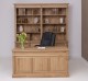 Office desk, closed back directoire collection, oak - Color_P061 - LACQUERED