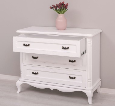 Chest of 3 drawers Chic, drawers on soft close - Color_P030++P004A - Double Layer Antic