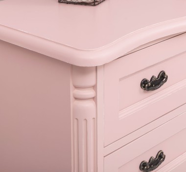 Chest of 3 drawers Chic, drawers on soft close - Color_P004++P043A - Double Layer Antic