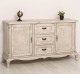 Chest of drawers "Chic" with 2 doors and 3 drawers, soft close drawers - Color_P090 - Deep Brushed