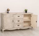 Chest of drawers "Chic" with 2 doors and 3 drawers, soft close drawers - Color_P090 - Deep Brushed