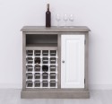 Small bar furniture with winerack - Color Corp_P037 / Color Door_P004 - DOUBLE COLORED