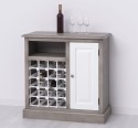 Small bar furniture with winerack - Color Corp_P037 / Color Door_P004 - DOUBLE COLORED