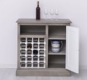 Small bar furniture with winerack - Color Corp_P037 / Color Door_P004 - DOUBLE COLORED