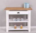 Console with 1 drawer, oak top - Top_P061 - Corp_P004 - Double Color