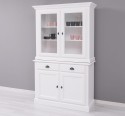 2-Door Sideboard, 2 BAS Drawers + 2 SUP Glass Doors - Color_P004 - PAINT