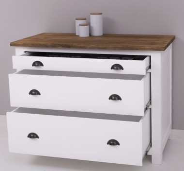 Kitchen unit with 3 drawers and cutlery holder included in the price - Color Top_P064 / Corp_P004 -