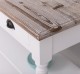 Wall console with turned legs, two shelves and three drawers - Top_P071 / Corp_P004 - Double Color