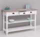 Wall console with turned legs, two shelves and three drawers - Top_P071 / Corp_P004 - Double Color