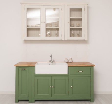 Kitchen with Oak Countertop...