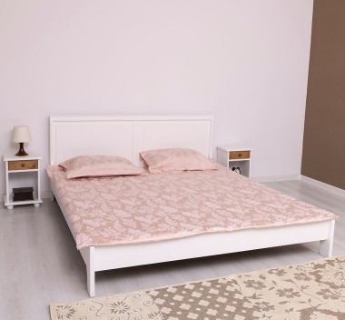 English bed 180x200 with two bedside tables - Corp_P004 - Color Drawers_P001 - DOUBLE COLOR