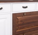 Hallway chest with 2 doors, 6 drawers - Color Top_P081 -  Corp_P004 - DOUBLE COLOR