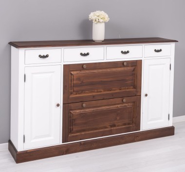 Hallway chest with 2 doors, 6 drawers - Color Top_P081 -  Corp_P004 - DOUBLE COLOR