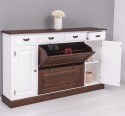 Hallway chest with 2 doors, 6 drawers - Color Top_P081 -  Corp_P004 - DOUBLE COLOR