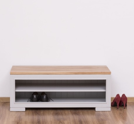 Shoe rack "Pure", oak top -...