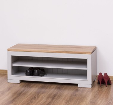 Shoe rack "Pure", oak top - Color Top_P061 - Corp_P010 - DOUBLE COLOR