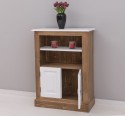 Small bookcase with 2 doors, 1 shelf - Top_P004 - Corpus_P001 - Doors_P004 - Double Color