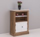 Small bookcase with 2 doors, 1 shelf - Top_P004 - Corpus_P001 - Doors_P004 - Double Color