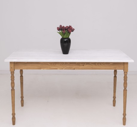 Table with turned legs,...