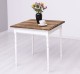 Table with turned legs, dim. 80x80x78 - Color Top_P064 - Corp_P004 - DOUBLE COLOR