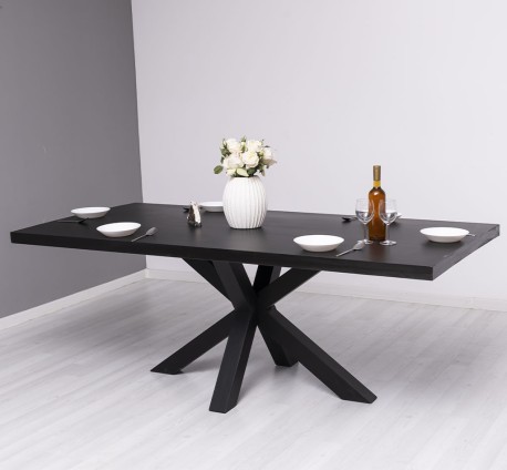 Dining table with central...