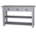 Console with 2 shelves, 3 drawers