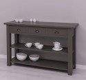 Console with 2 shelves, 3 drawers