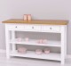 Console with 2 shelves, 3 drawers