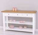 Console with 2 shelves, 3 drawers