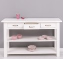 Console with 2 shelves, 3 drawers