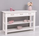 Console with 2 shelves, 3 drawers