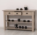 Console with 2 shelves, 3 drawers