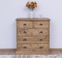 Chest of drawers with 2 narrow drawers + 3 wide drawers