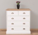 Chest of drawers with 2 narrow drawers + 3 wide drawers