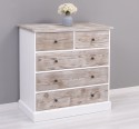 Chest of drawers with 2 narrow drawers + 3 wide drawers