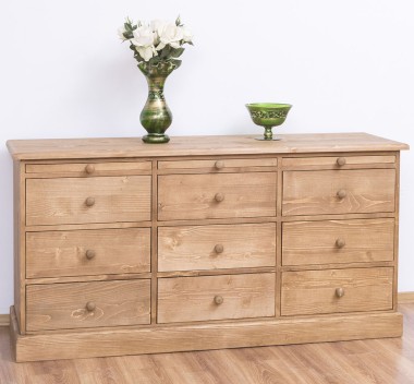 Chest of drawers with 9 drawers