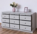 Chest of drawers with 9 drawers