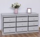 Chest of drawers with 9 drawers