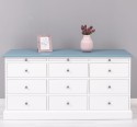 Chest of drawers with 9 drawers