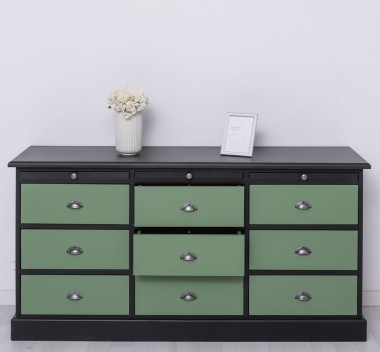 Chest of drawers with 9 drawers