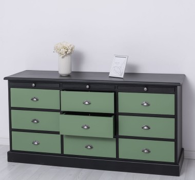 Chest of drawers with 9 drawers