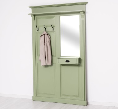 Hanger with mirror, 1 drawer